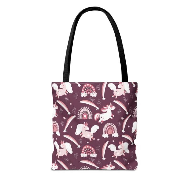 Cute Unicorn and Rainbow Tote Bag