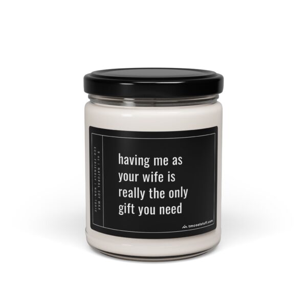 Having Me as Your Wife is Really the Only Gift You Need | Funny Husband and Wife Scented Candle