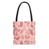 Cute Soft Pink Pastel Boho Floral Tote Bag