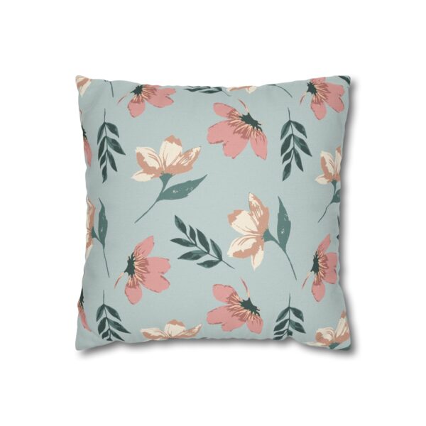 Bohemian Flowers Pillowcase | Boho Floral Throw Pillow Cover
