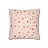 Cute Boho Pillowcase | Soft Pink Pastel Throw Pillow Cover