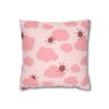 Cute Boho Pillowcase | Soft Pink Pastel Throw Pillow Cover