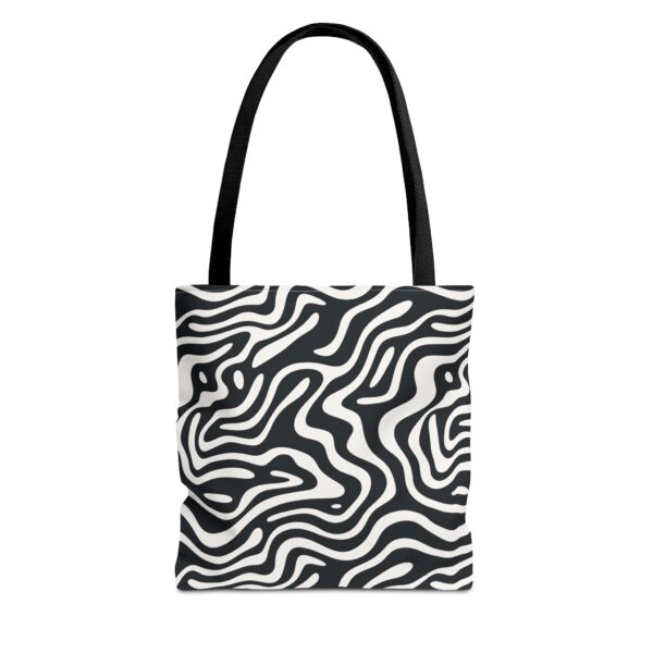 Abstract Line Bag | Wavy Stripe Tote Bag
