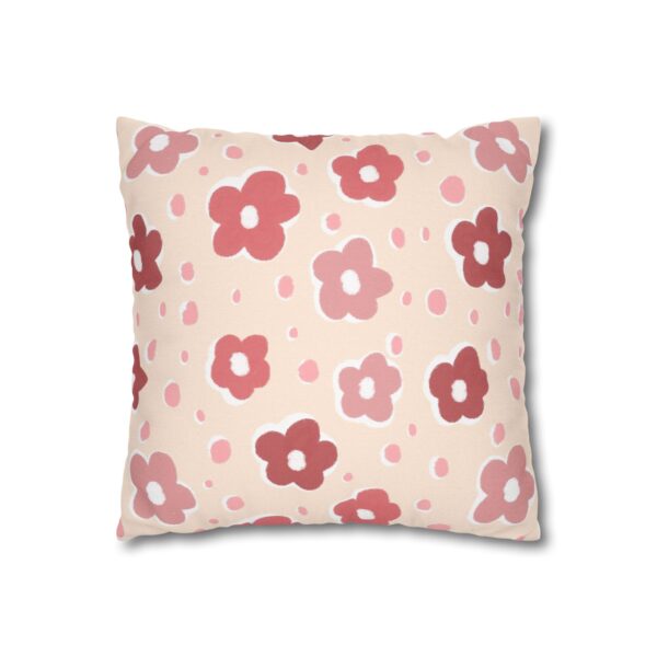 Cute Boho Floral Pillowcase | Soft Pink Pastel Throw Pillow Cover