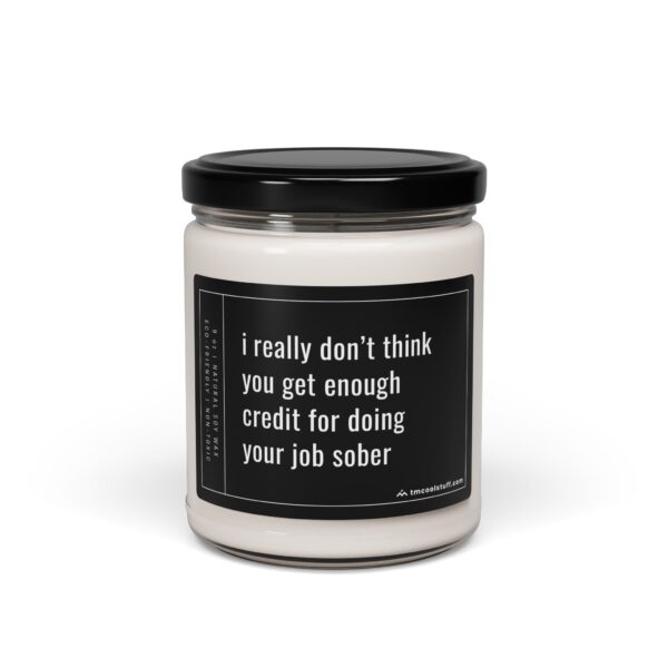 I Really Don't Think You Get Enough Credit for Doing Your Job Sober | Funny Boss Scented Candle