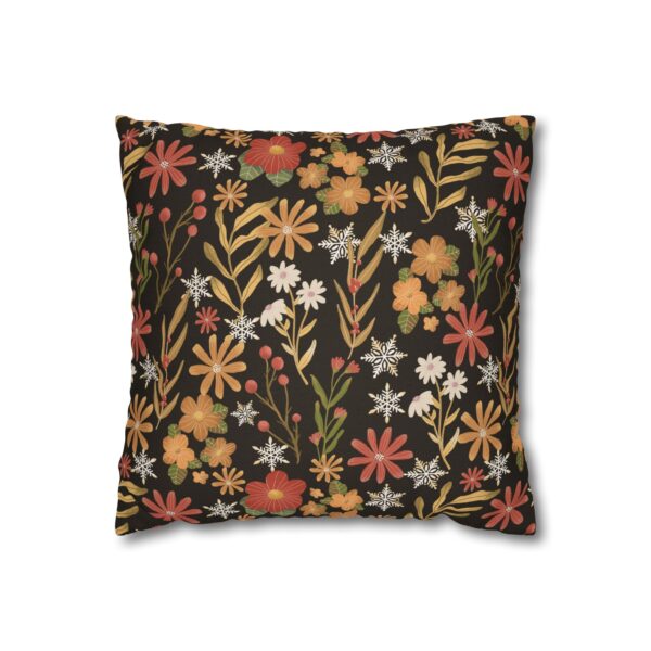 Boho Flowers Pillowcase | Floral Throw Pillow Cover