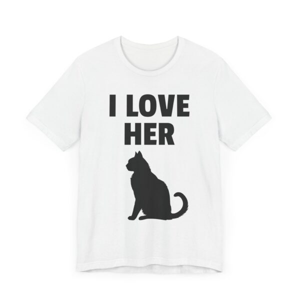 I Love Her Cat | Funny Adult Humor Couple T-shirt