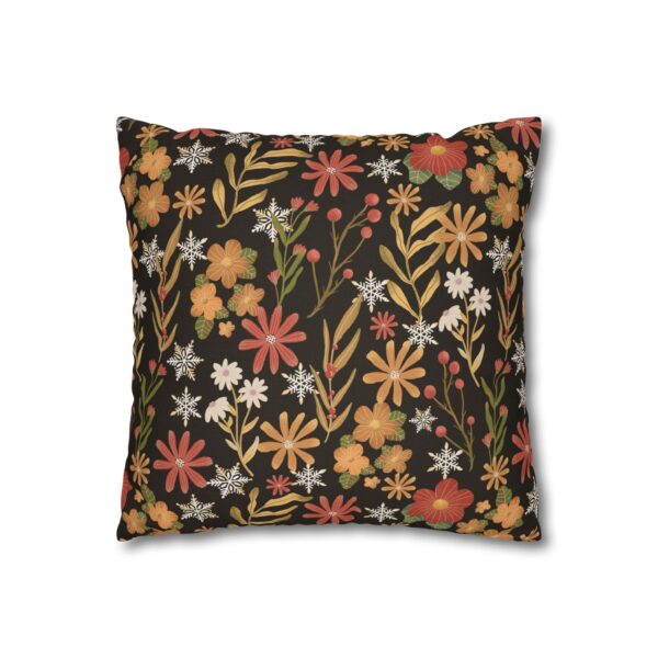 Boho Flowers Pillowcase | Floral Throw Pillow Cover