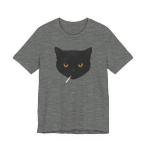 Cool Smoking Cat Y2K T-shirt