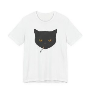 Cool Smoking Cat Y2K T-shirt