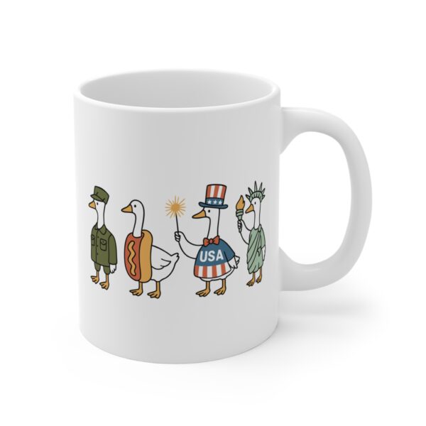 Funny Fourth of July Independence Day Goose Mug