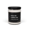 Smells Like a Phillies Win | Funny Philadelphia Phillies Baseball MLB Candle