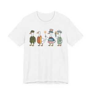 Funny Fourth of July Independence Day Goose T-shirt
