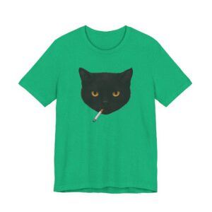 Cool Smoking Cat Y2K T-shirt