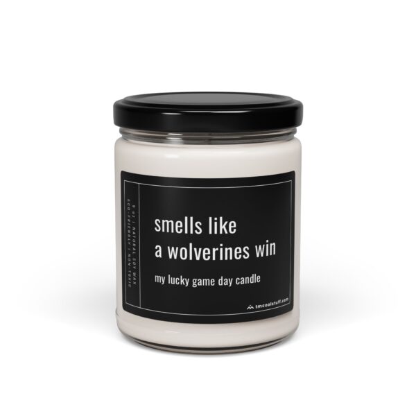 Smells Like a Wolverines Win | Funny Michigan Wolverines Football – Baseball Candle