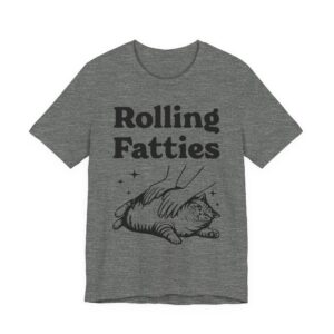 Rolling Fatties | Funny Fat Cat T-shirt