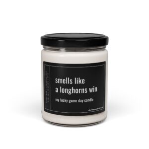 Smells Like a Longhorns Win | Funny Texas Longhorns Football – Baseball Candle