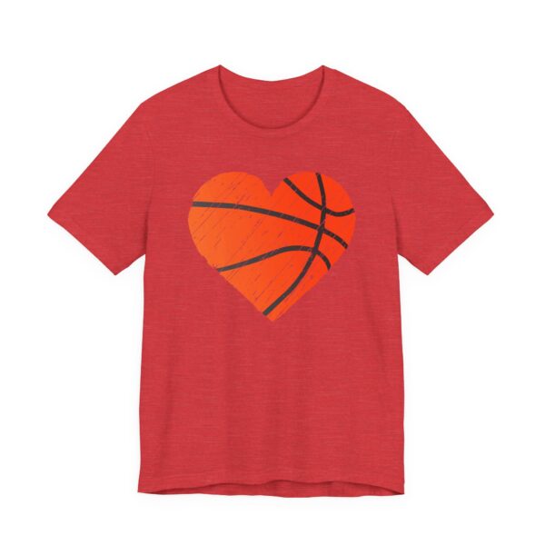 Distressed Basketball Heart T-shirt