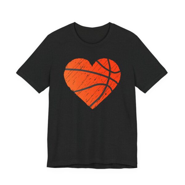 Distressed Basketball Heart T-shirt