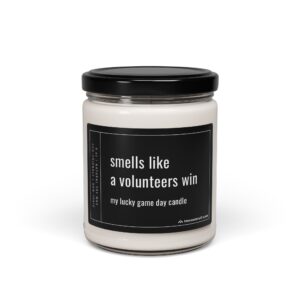 Smells Like a Volunteers Win | Funny Tennessee Volunteers Football – Baseball Candle