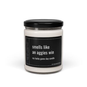 Smells Like an Aggies Win | Funny Texas A&M Aggies Football – Baseball Candle