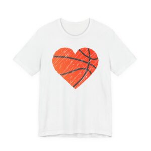 Distressed Basketball Heart T-shirt