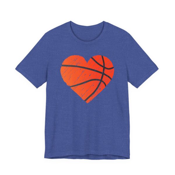 Distressed Basketball Heart T-shirt