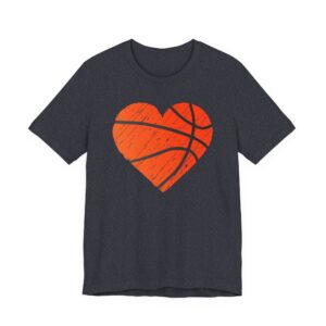 Distressed Basketball Heart T-shirt