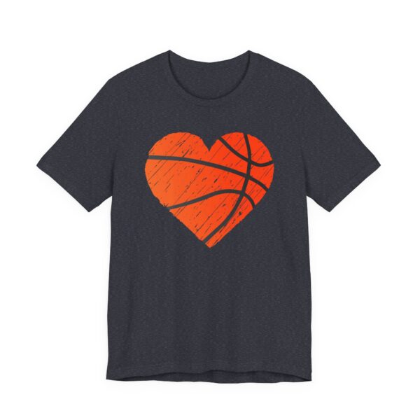 Distressed Basketball Heart T-shirt