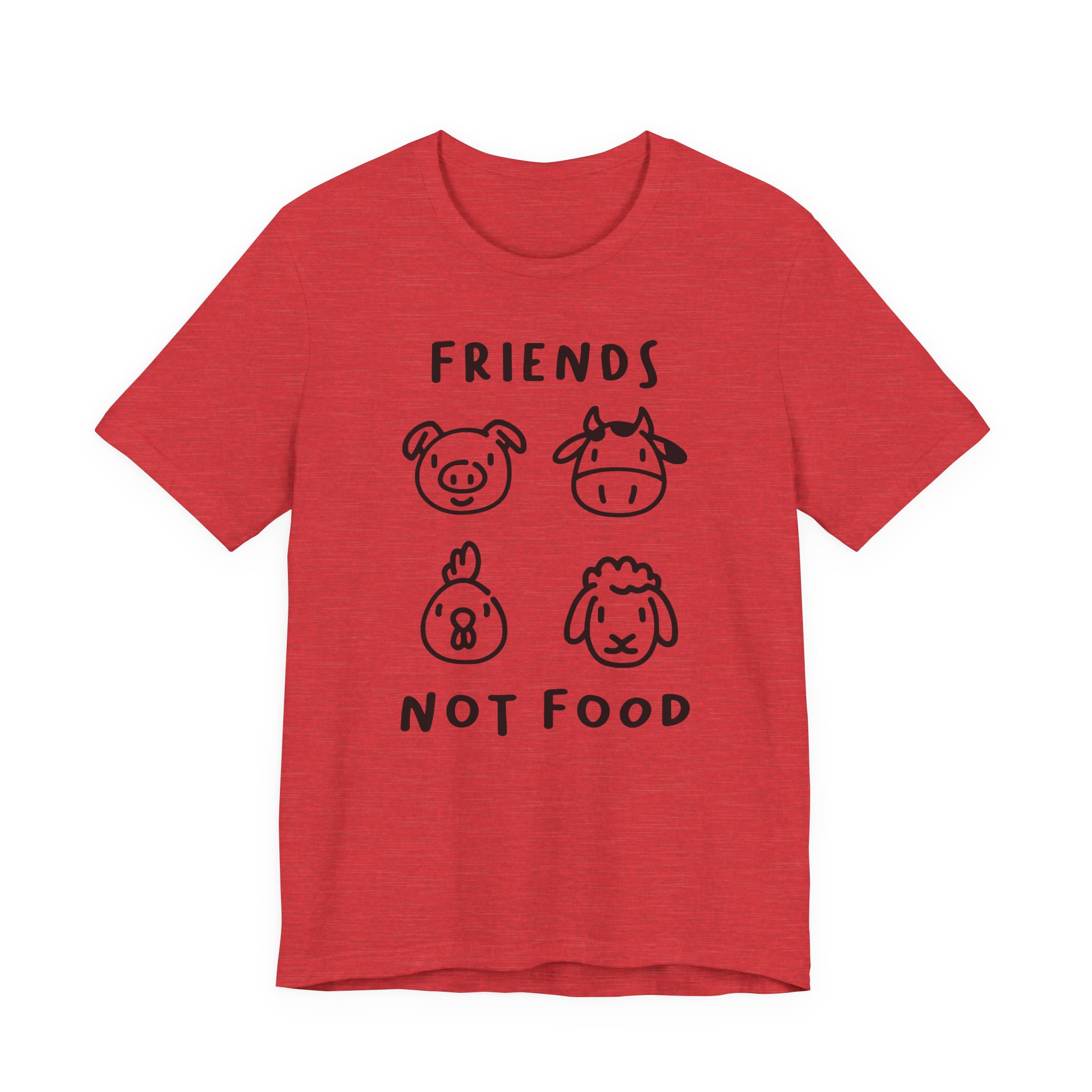 Friends Not Food | Cute Vegan T-shirt
