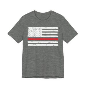 Thin Red Line | USA Flag | Firefighter T-shirt