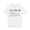 Funny Cat Mom Definition T-shirt