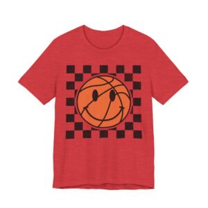 Cute Smiley Face Basketball T-shirt