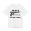 Reject Humanity, Return to Frog | Funny Animorphs Frog Evolution T-shirt