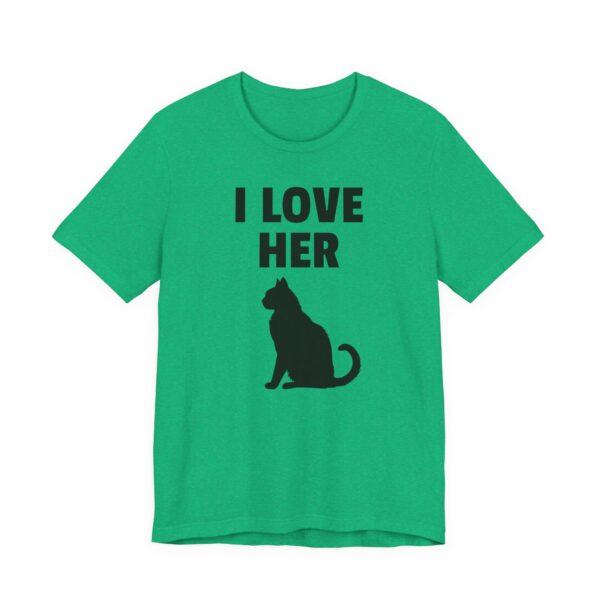 I Love Her Cat | Funny Adult Humor Couple T-shirt