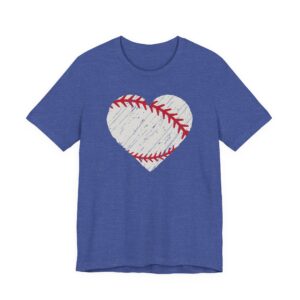 Distressed Baseball Heart T-shirt