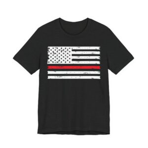 Thin Red Line | USA Flag | Firefighter T-shirt
