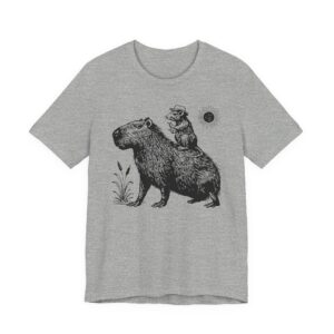 Funny Capybara and Cowboy Rat T-shirt