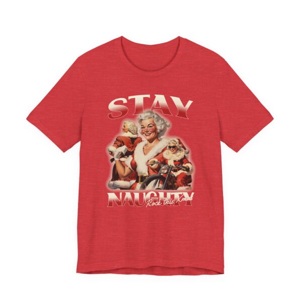 Stay Naughty | Funny Bootleg Christmas T-shirt