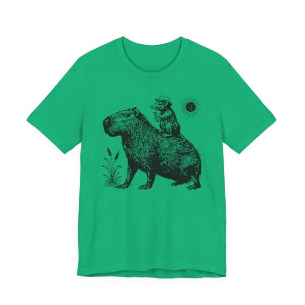 Funny Capybara and Cowboy Rat T-shirt