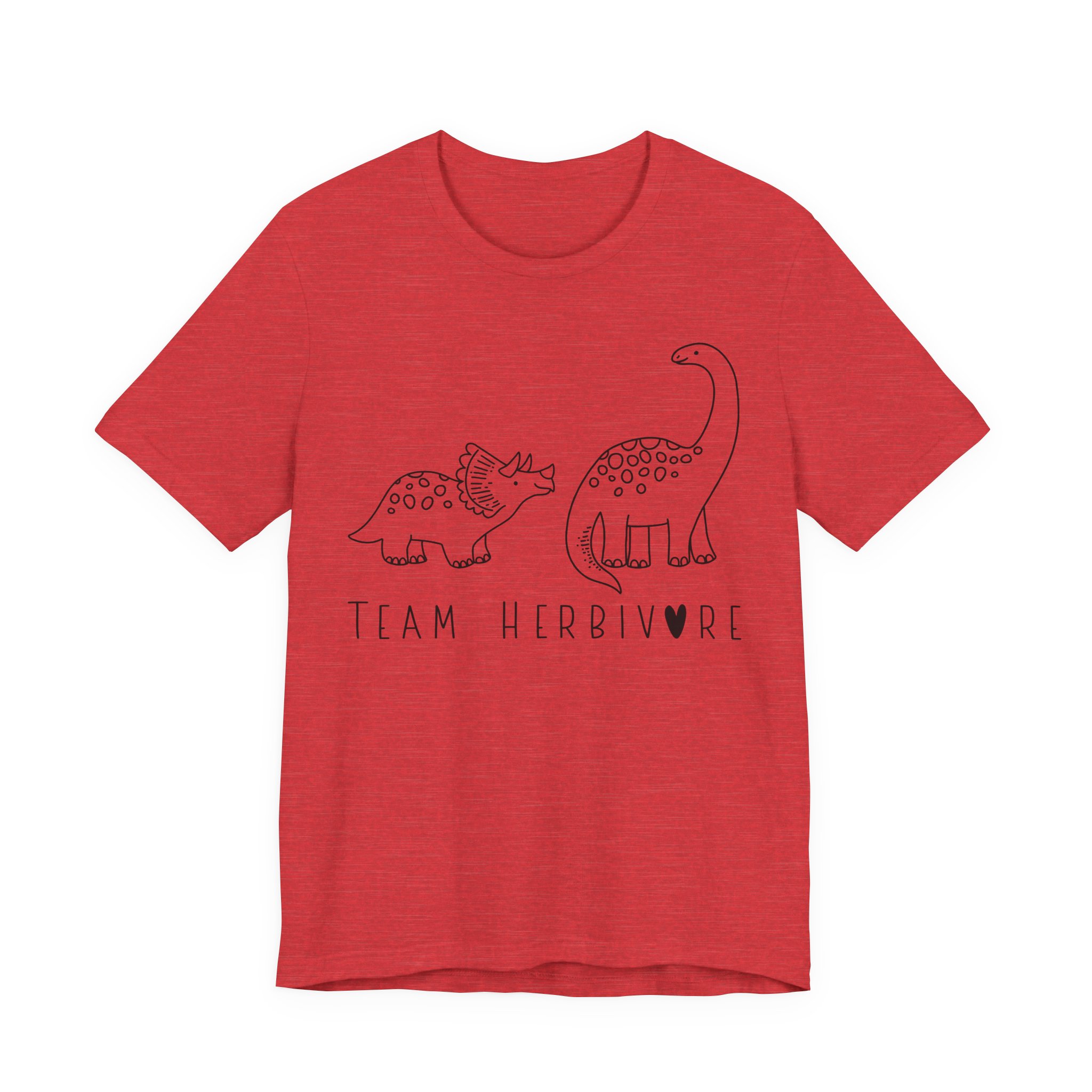 Team Herbivore | Cute Vegan Dinosaur T-shirt