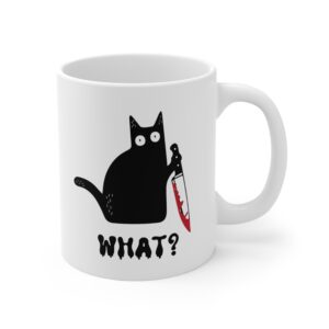 Funny Murder Cat Mug