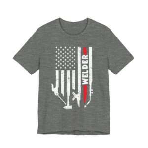 Welder Tools | American Flag | Welder T-shirt