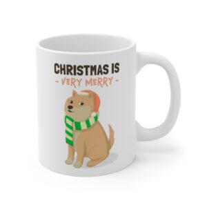 Christmas Is Very Merry | Funny Christmas Dog Mug