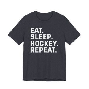 Eat Sleep Hockey Repeat | Funny Hockey T-shirt