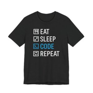 Eat Sleep Code Repeat | Funny Software Engineer T-shirt