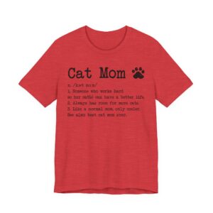 Funny Cat Mom Definition T-shirt