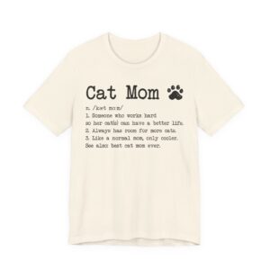 Funny Cat Mom Definition T-shirt