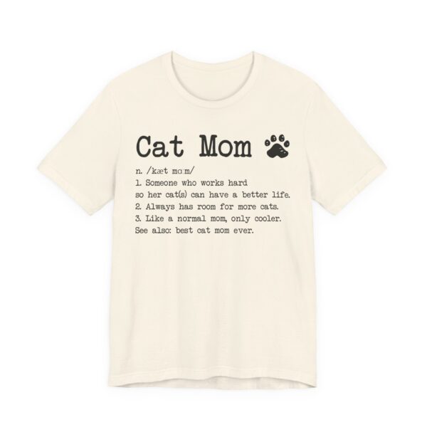 Funny Cat Mom Definition T-shirt