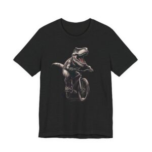 T-Rex Riding Bicycle | Funny Cycling T-shirt